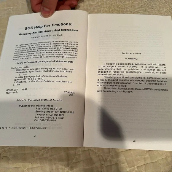 SOS Help for Emotions- Managing anxiety, anger, and depression - Picture 3 of 10